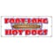Signmission FOOT LONG HOT DOGS BANNER SIGN dog sausauge ballpark street food B-120 Foot Long Hot Dogs - alternate 1